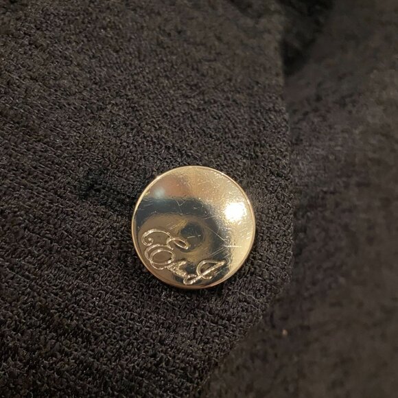 Eliza J Wool Blend Topper Black Women's Coat M - Picture 3 of 6